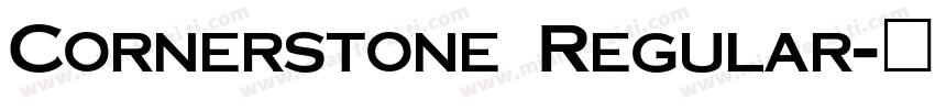Cornerstone Regular字体转换